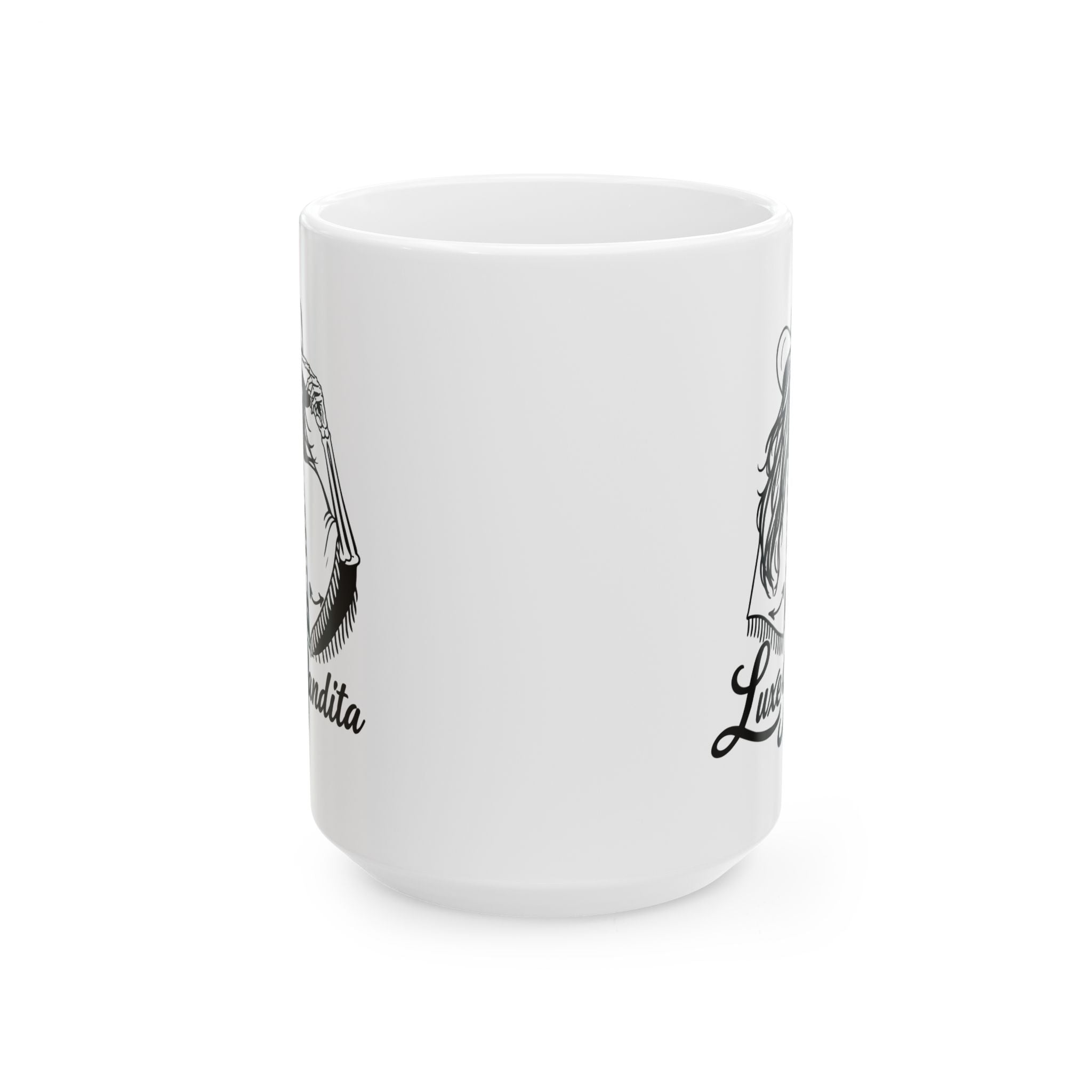 Luxe Bandita Ceramic Mug — 11oz & 15oz Illustrated Coffee Cup