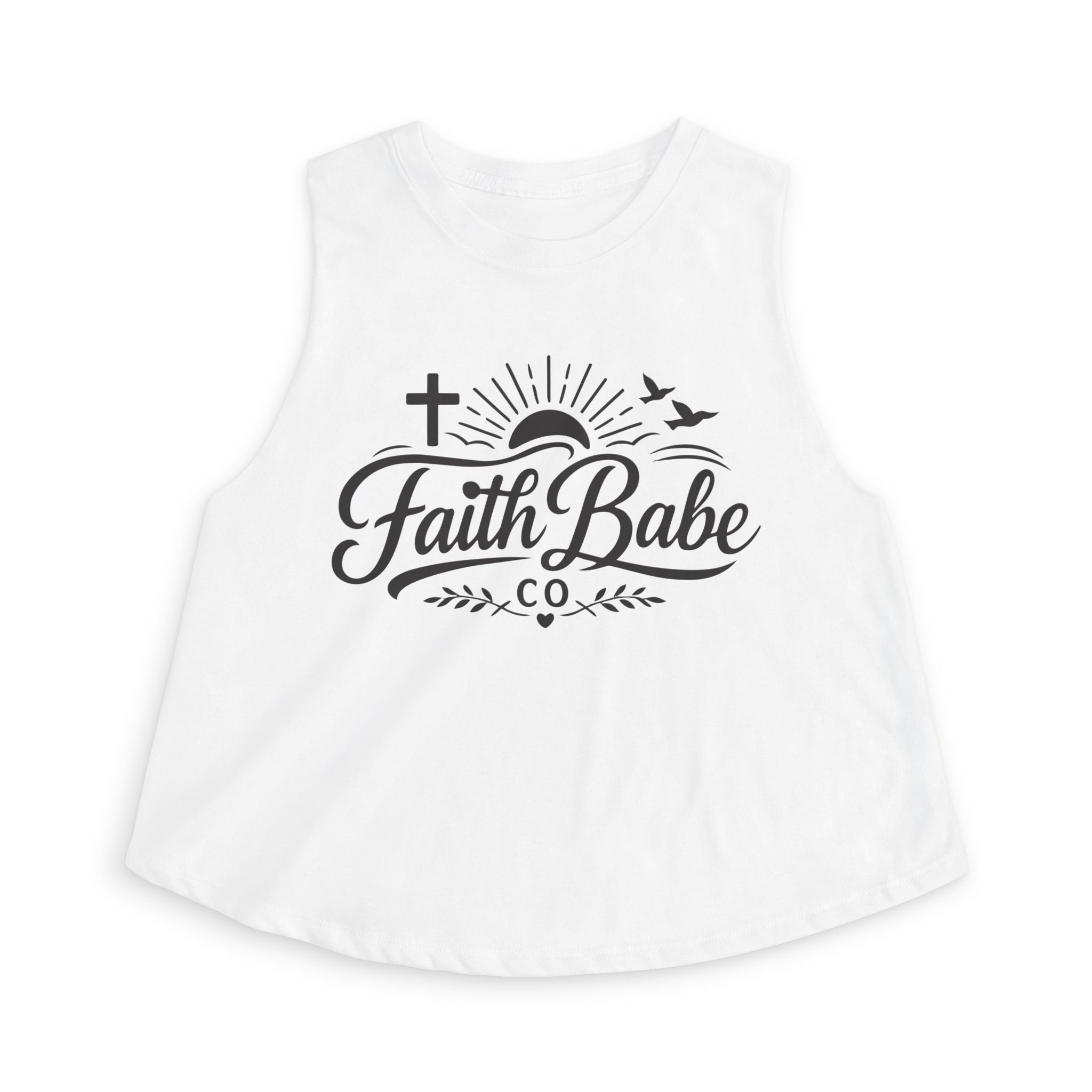 Faith Babe Crop Top — Christian Graphic Women's Tank