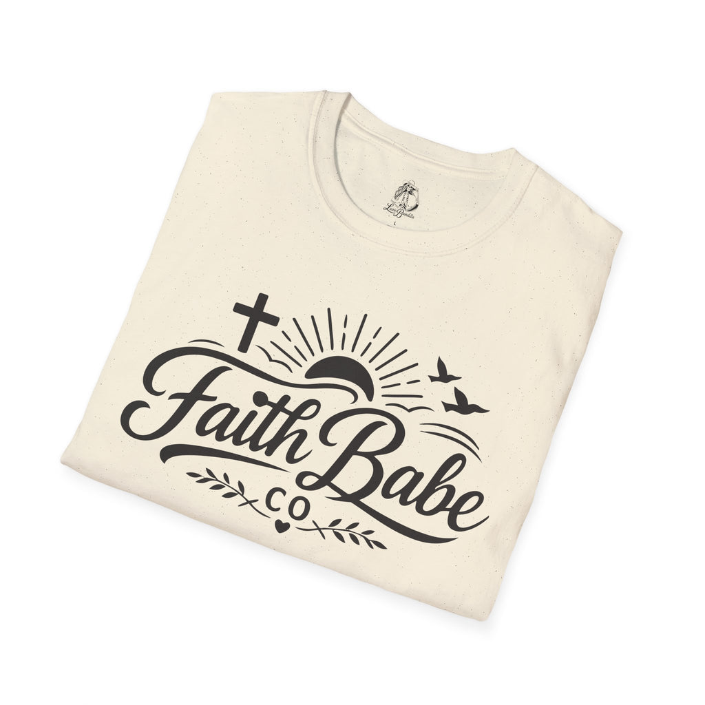 Faith Babe T-Shirt — Christian Cross Sunrise Graphic Tee